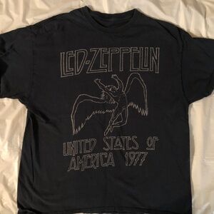 Vintage 00’s Led Zeppelin Shirt Mens xl  1977 Rock 2003 Distressed